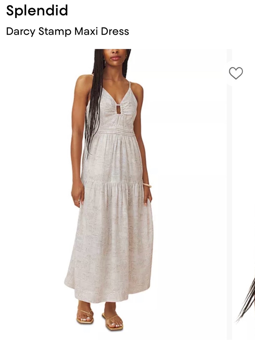 Splendid Maxi Dress in Light Beige